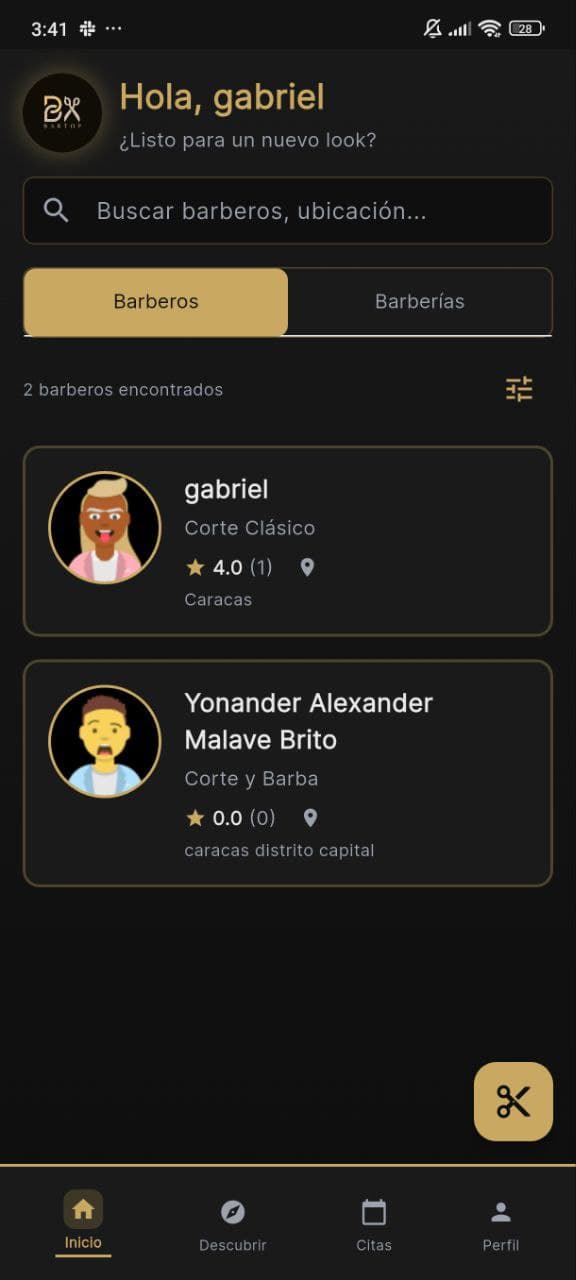Pantalla de Inicio